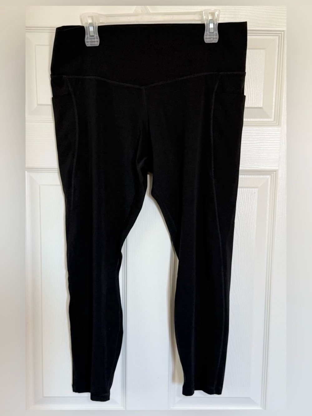 Member’s Mark 3X Black High Rise Pocket Leggings Plus Size NWOT